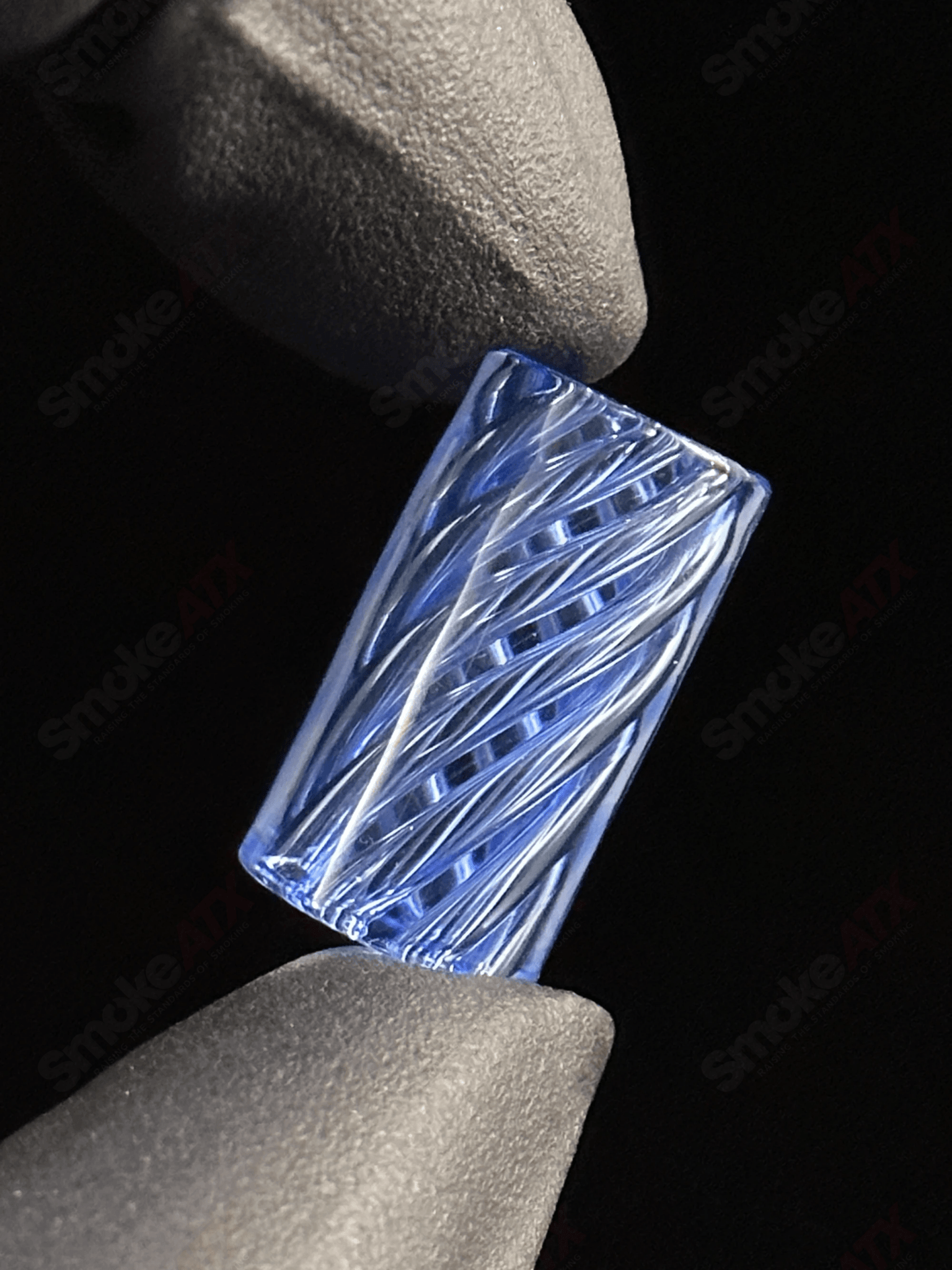 Glass joint tip by Kovacs Glass, a 420 product, designed for rolling and enhancing smoking experiences.