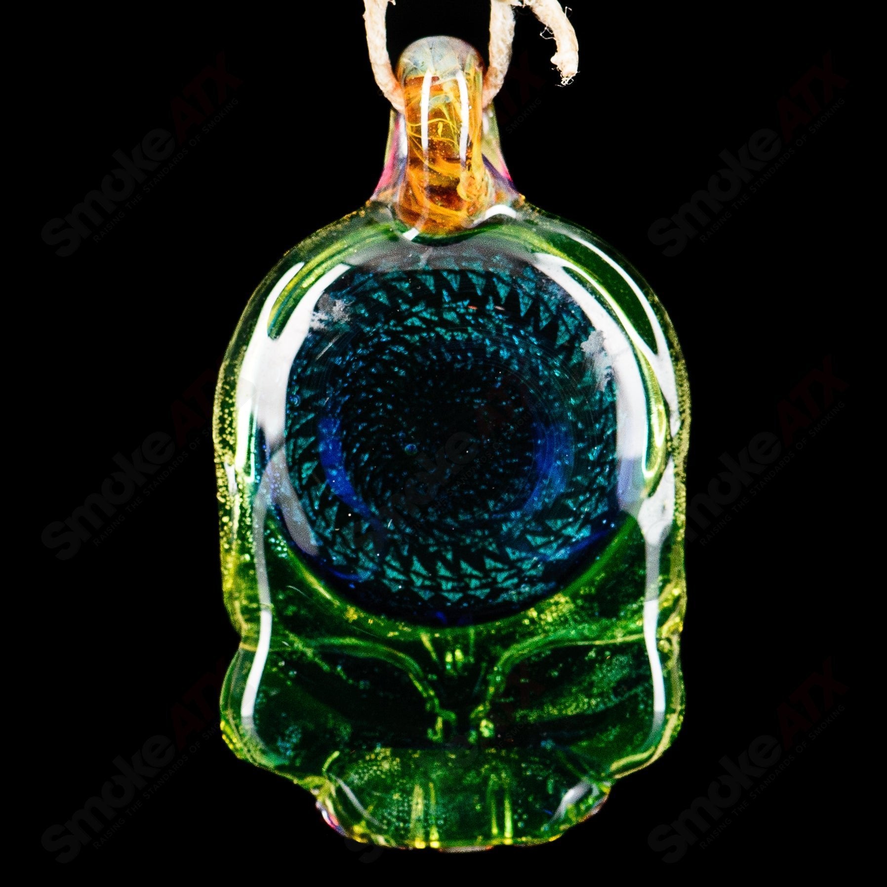 Illuminati Skull Stealie Pendant Katherman Glass