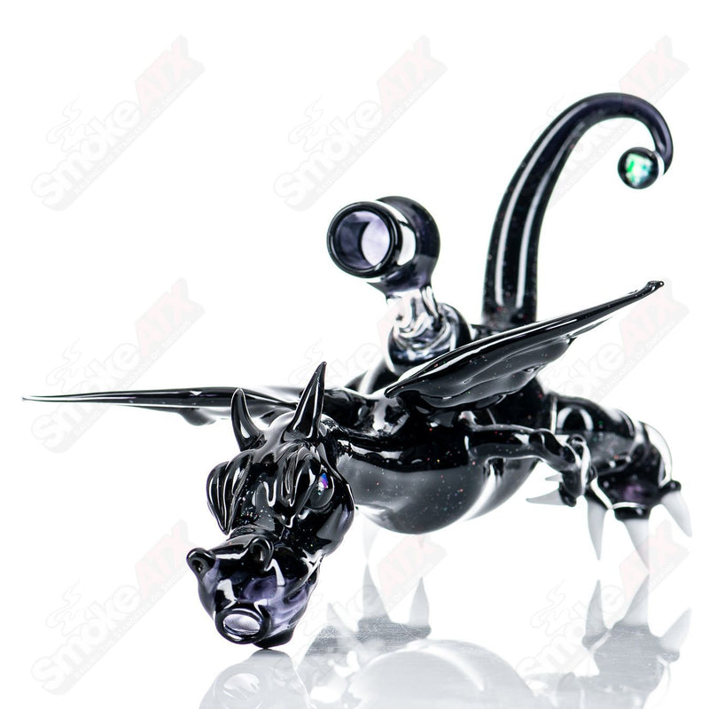 Crushed Opal Dragon Hendy Glass