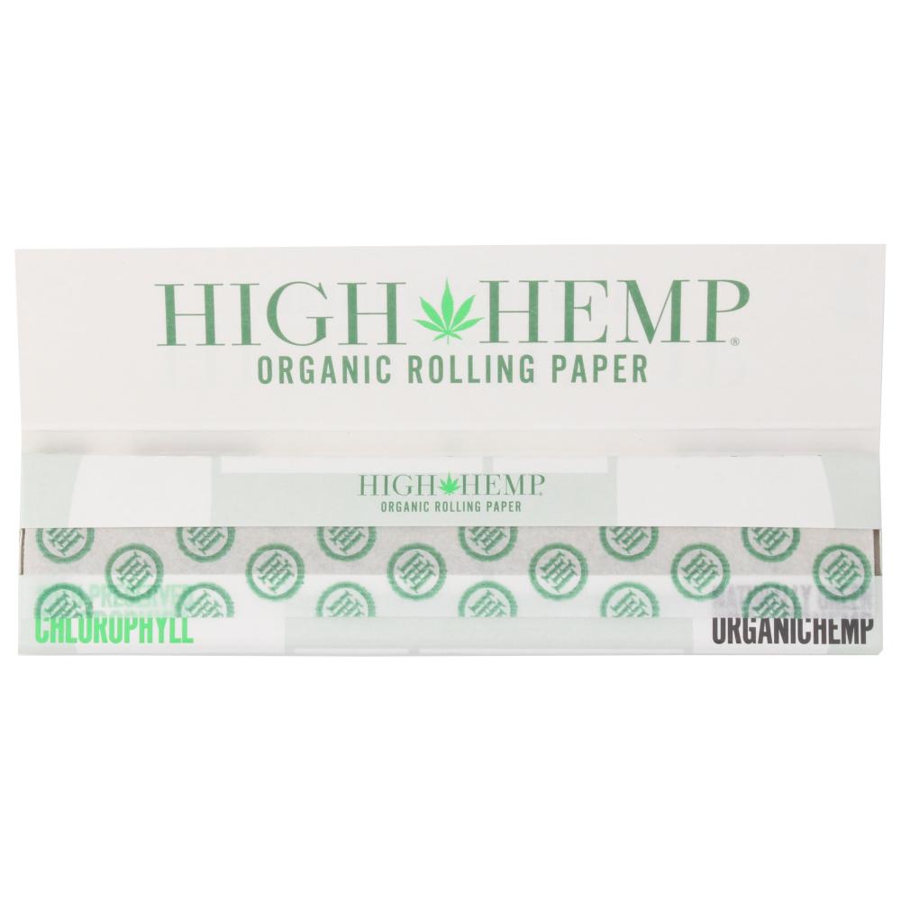 King Size Slim High Hemp rolling papers from 420 Products, featuring natural hemp material and thin design for smooth rolling.