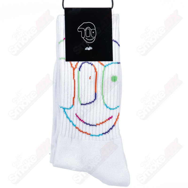 White Boy Face Socks 710 Labs - Smoke ATX