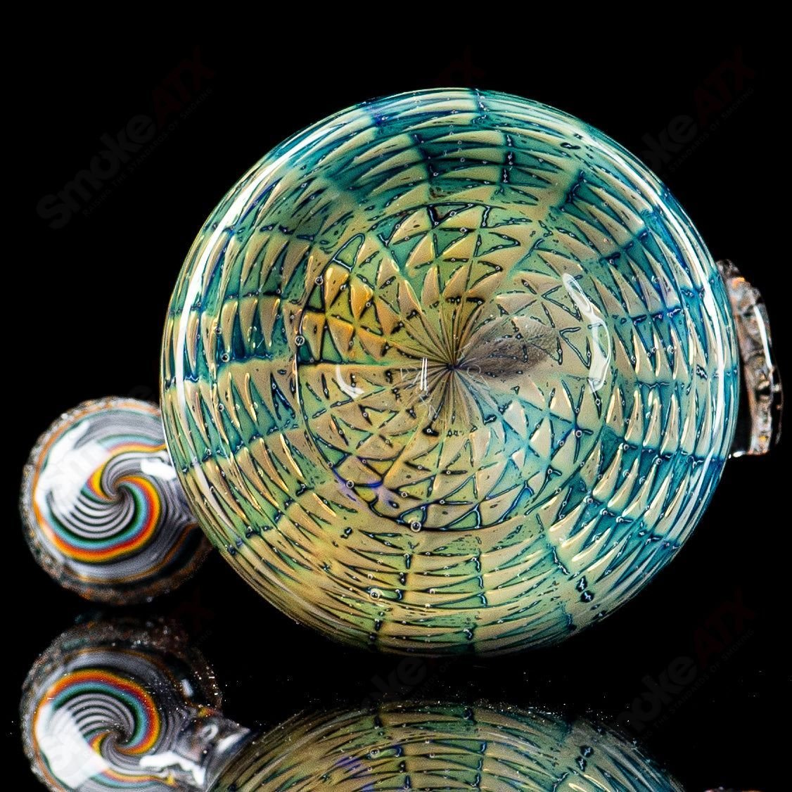 Colorful Stoke Kaleidoscope Tube Waterpipe with intricate glass design and vibrant patterns, showcasing artistic glass craftsmanship.