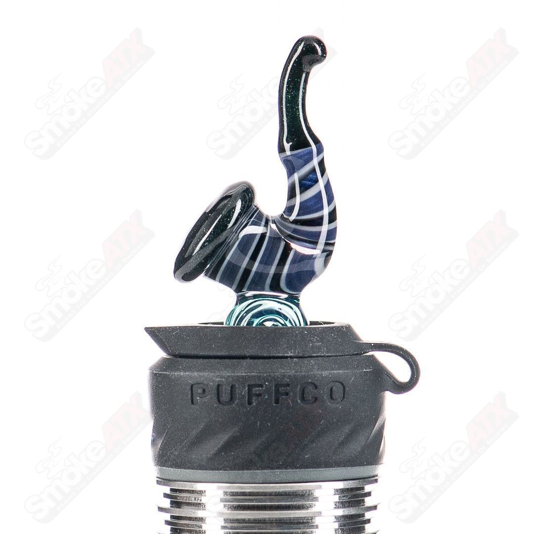 JMass 3DXL Sherlock toggle glass piece from JMass x Chunk collaboration, featuring intricate design and clear glass craftsmanship.