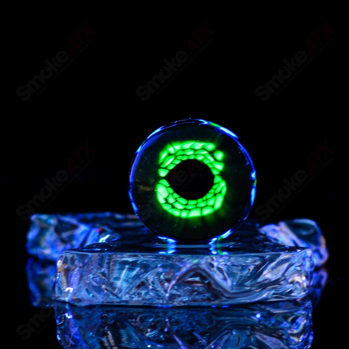 24mm Black Magic UV Dotstack Eye Mib Indo Glass