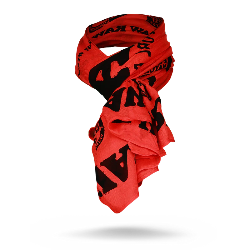 RAW Black on Red Fashion Scarf - Smoke ATX 