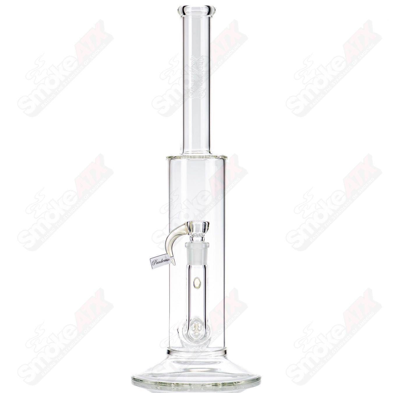 Heady glass King 3 Line 6 Cut Pandemic Sovereignty pipe with intricate glasswork, featuring bold design and vibrant colors.