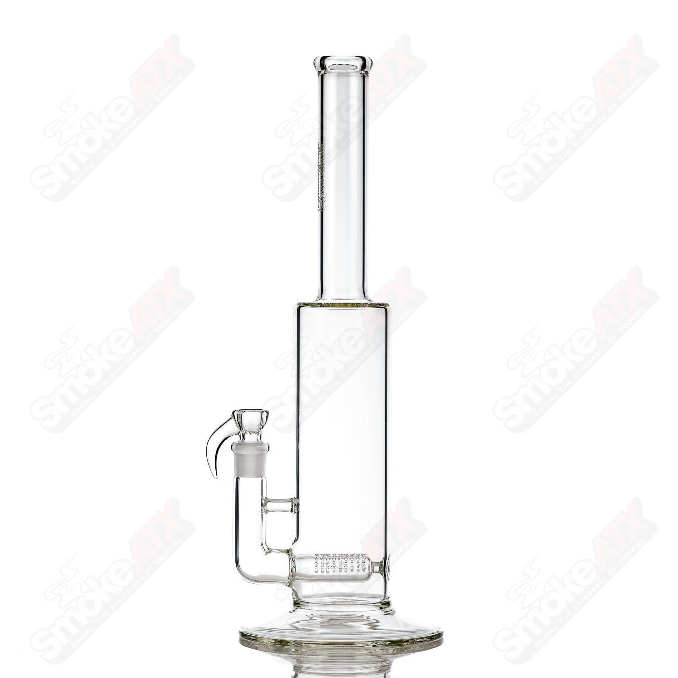 King Stemline Sovereignty glass straight tube by Sovereignty Glass, clear design with a sleek, straight bong style.
