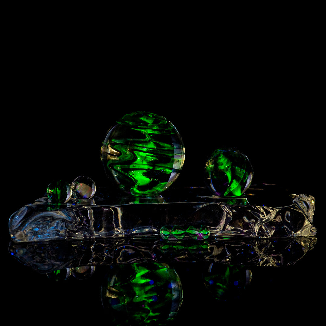 Opal Galaxy Citrine Karmaline Slurper Set Indo Glass