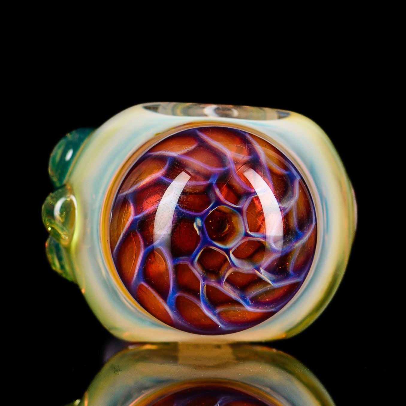 Fumed Spoon Honeycomb Diligent Glass
