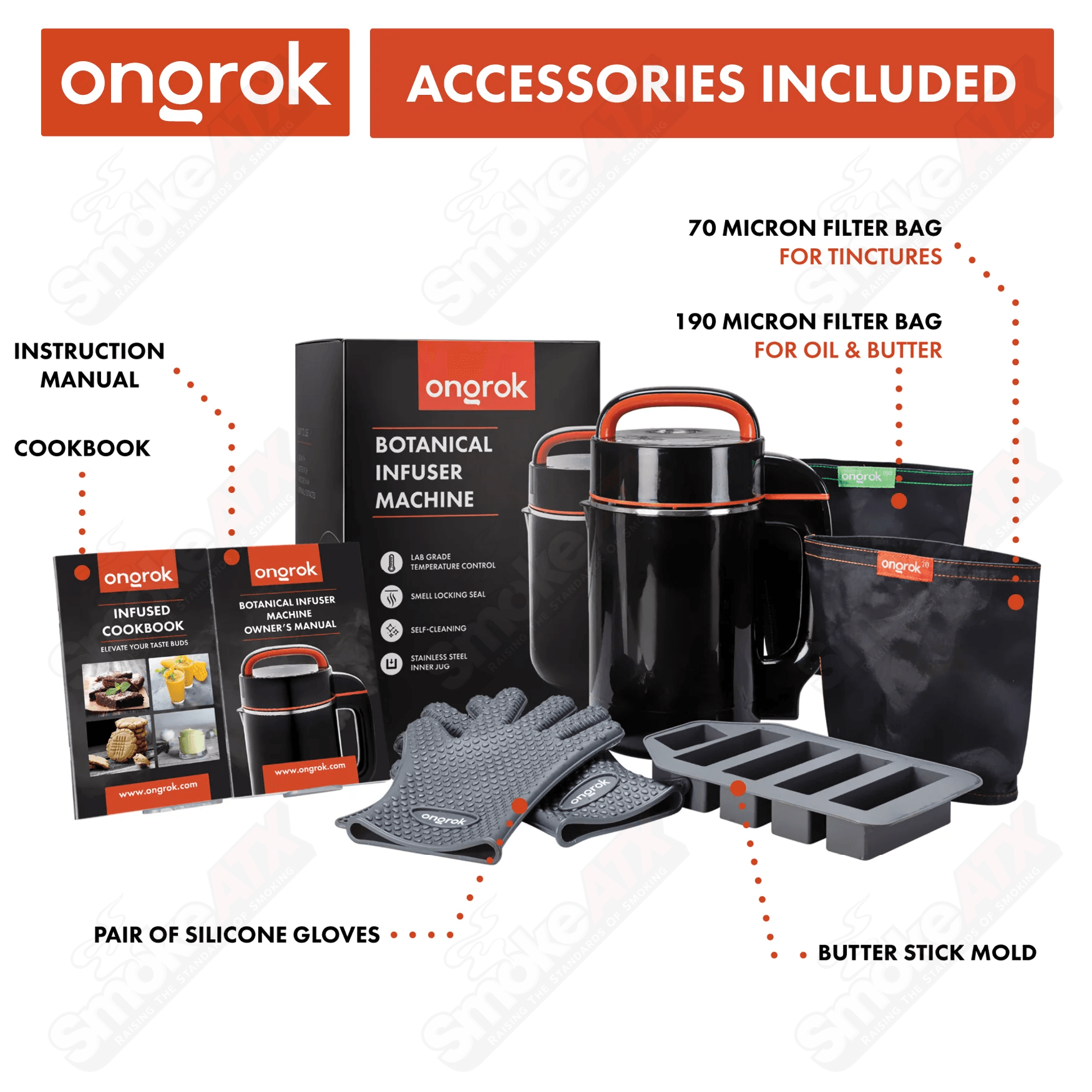 Large Botanical Infuser Machine Ongrok - Smoke ATX