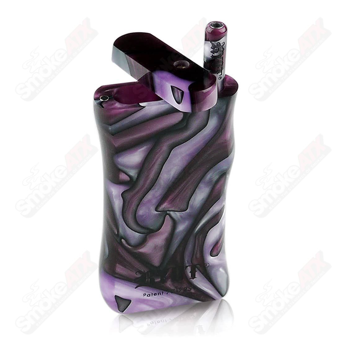 Large Purple / White Acrylic Dugout RYOT - Smoke ATX