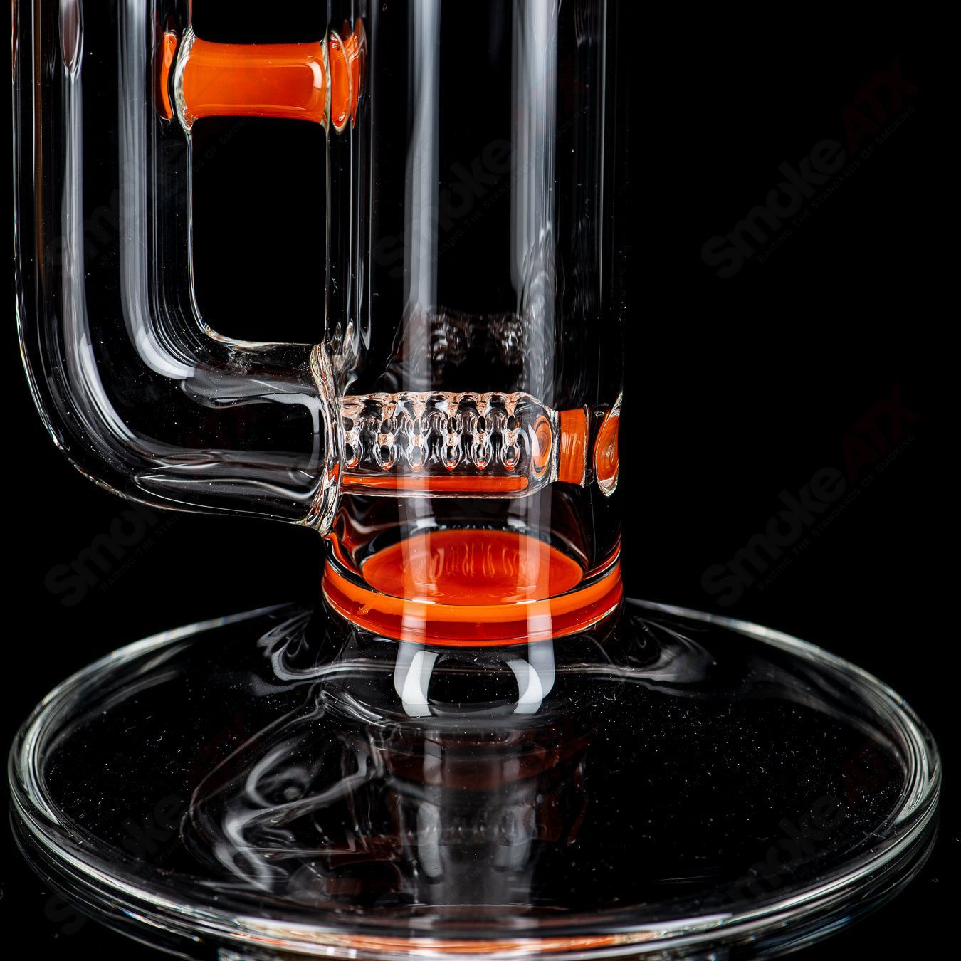Lava PA 44 Up-Grid Stemline with Millie by Sovereignty Glass, clear heady glass pipe with intricate design and vibrant details