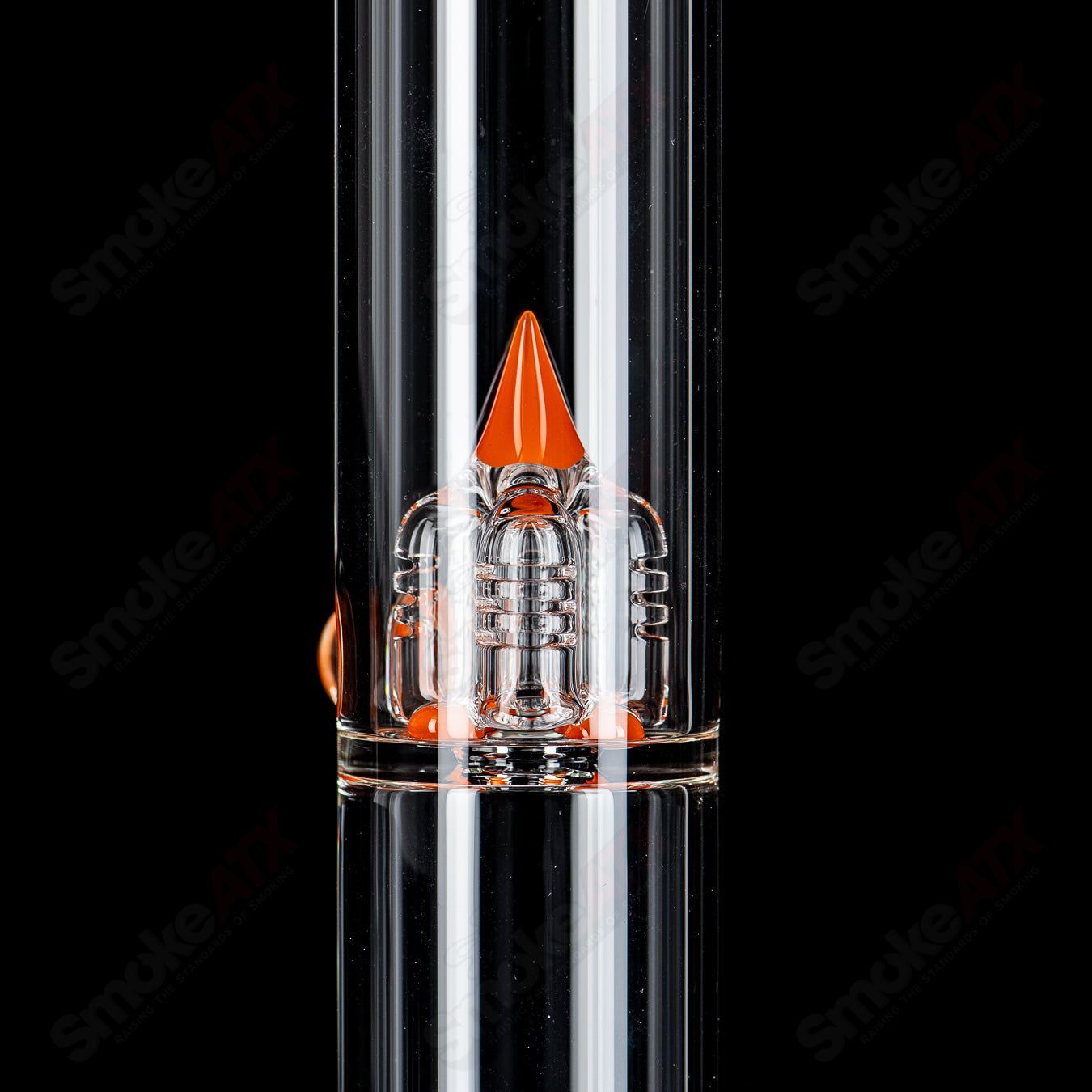 Lava PA 44 up-grid Stemline with Millie by Sovereignty Glass, clear heady glass piece featuring intricate design details.