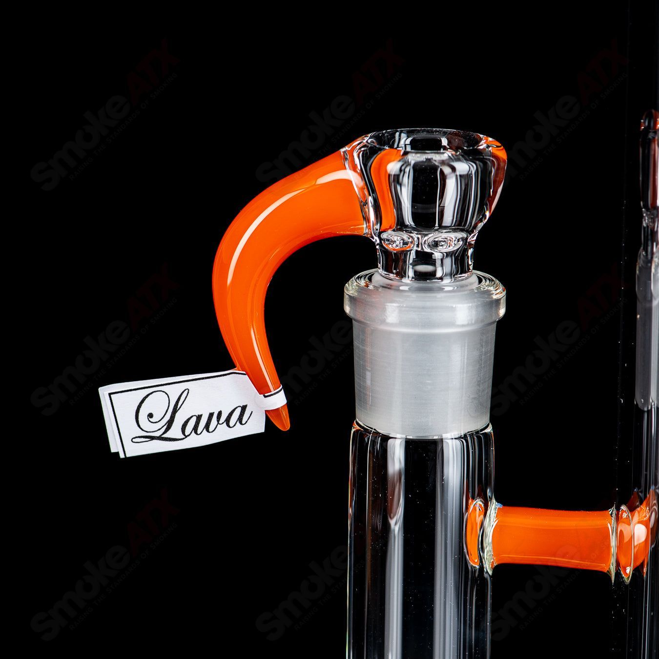 Lava Queen G Line UpGrid by Sovereignty Glass, colorful heady glass piece with intricate design and vibrant lava-like accents.