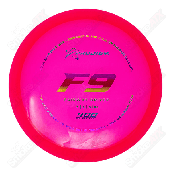 170-175g F9 Pink Fairway Driver Disc (Old Stamp)- 400 Plastic Prodigy Disc