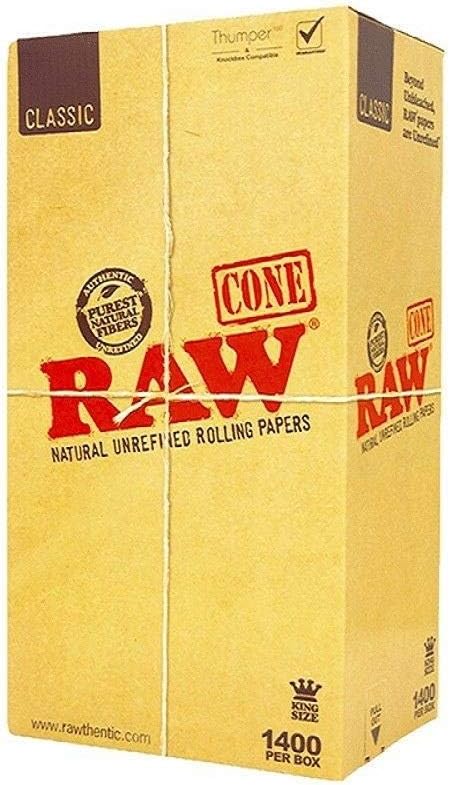 1400pk King Size Cones RAW - Smoke ATX 