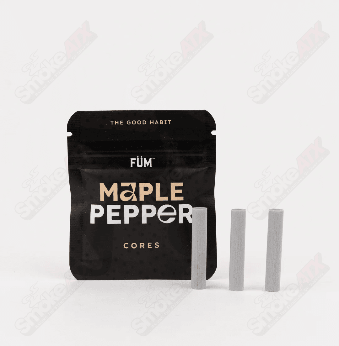 Fum Maple Pepper Flavor Core E-Cig showing the sleek device with maple pepper flavor branding on a white background