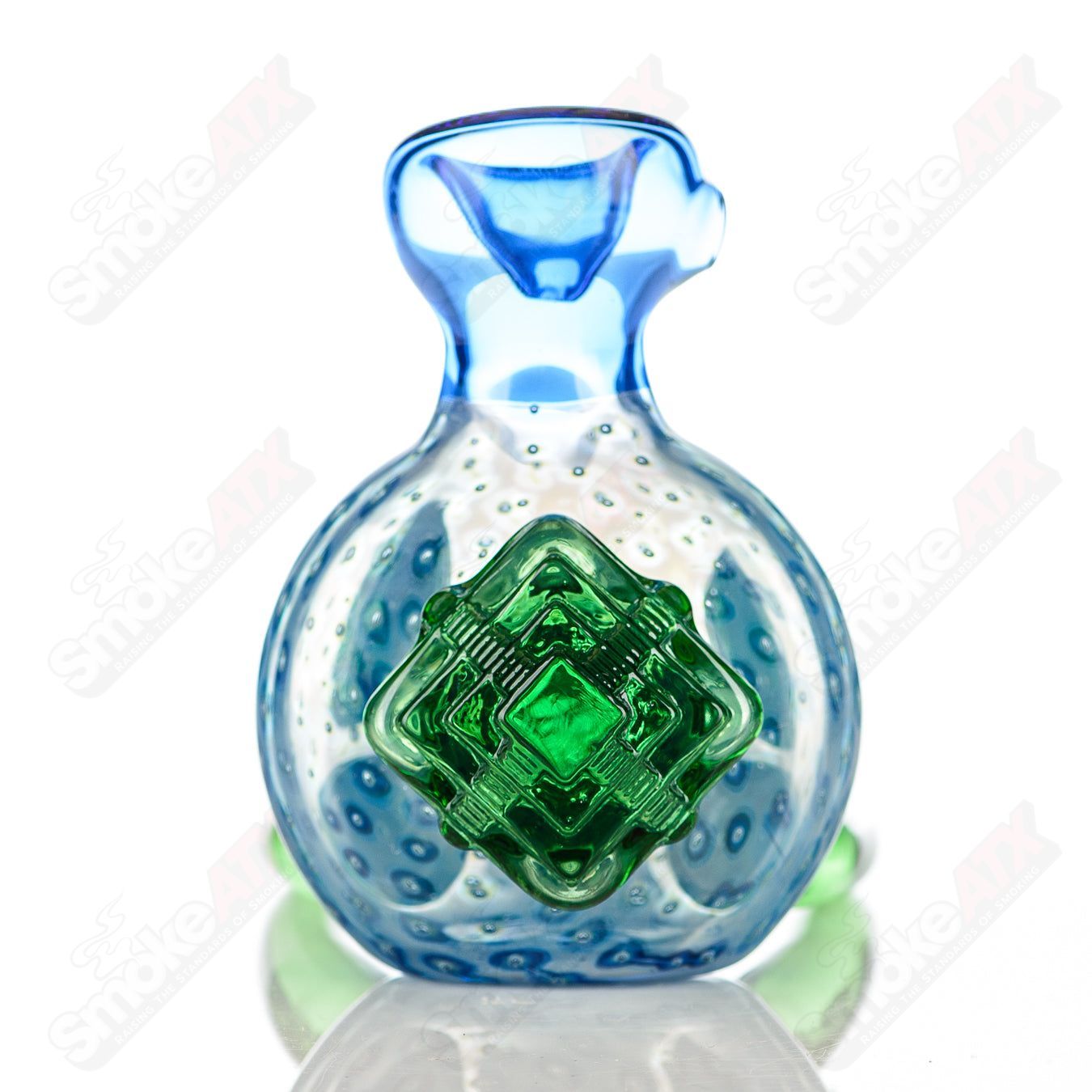 Mayan Temple Spoon Logan Ryan Glass - Smoke ATX