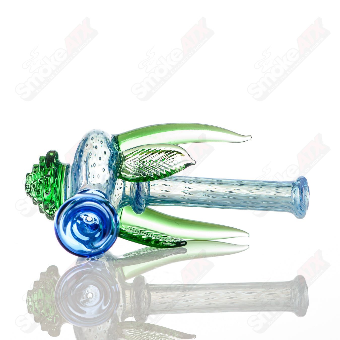 Mayan Temple Spoon Logan Ryan Glass - Smoke ATX