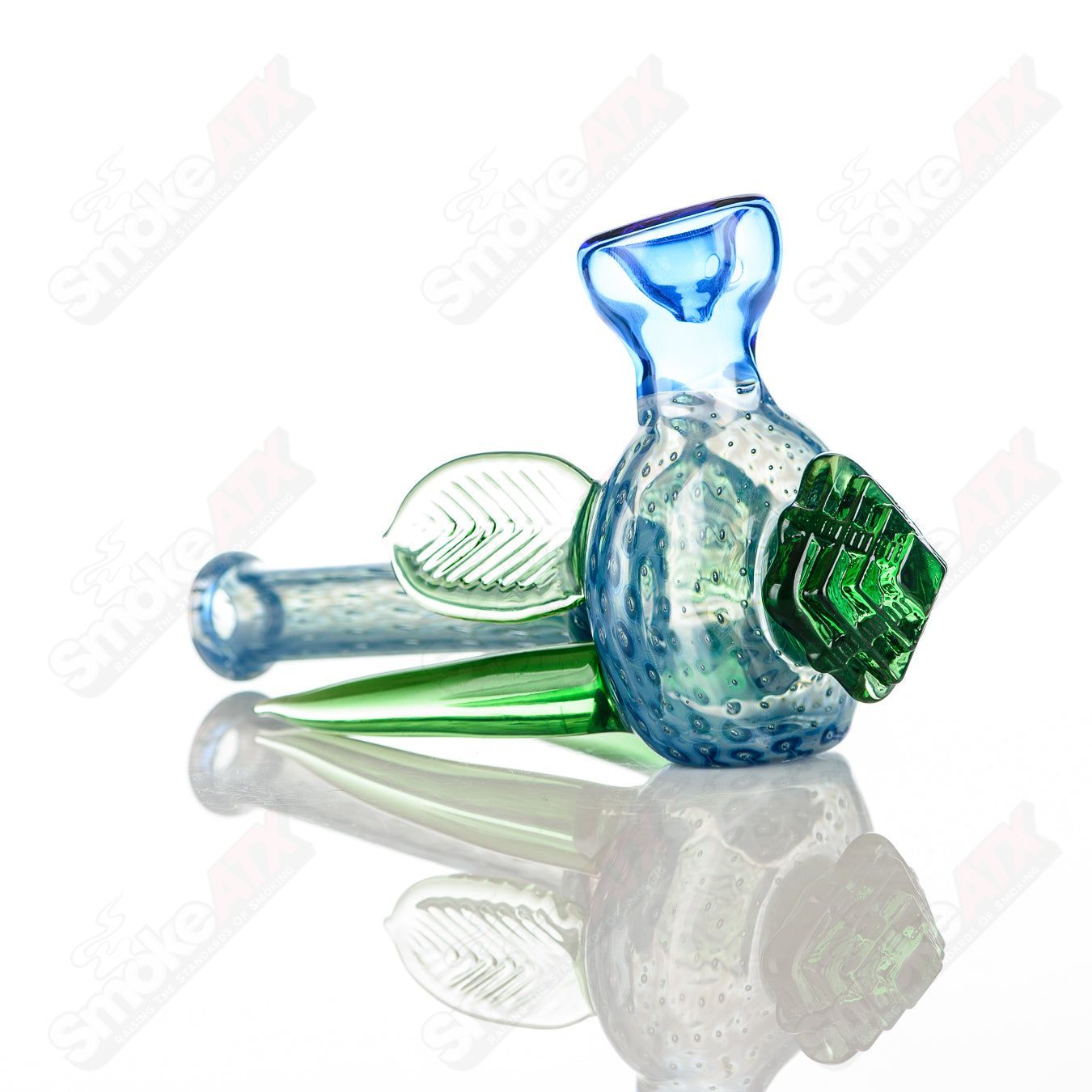 Mayan Temple Spoon Logan Ryan Glass - Smoke ATX