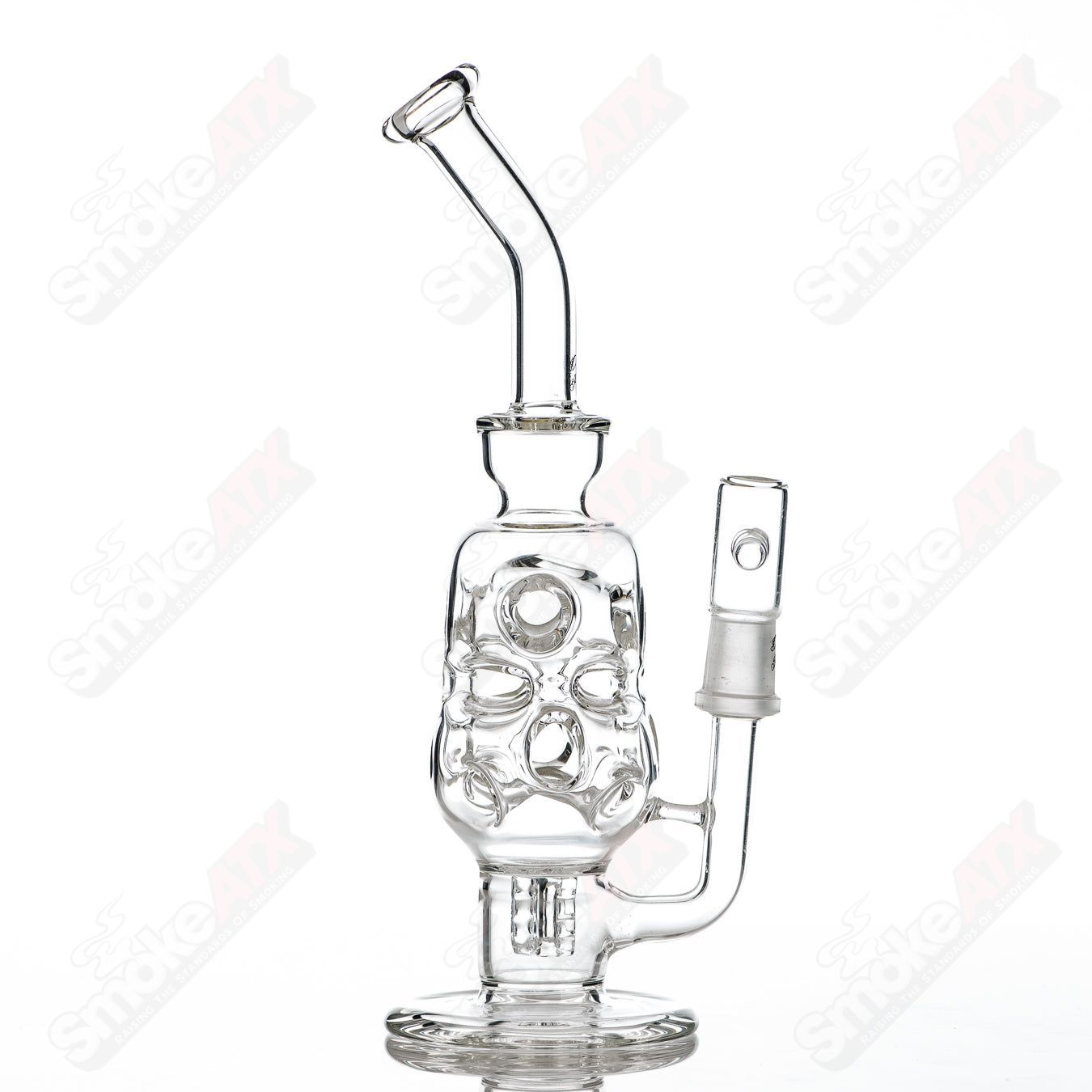 Glass concentrate rig from Dirty Rico featuring a micro Bukkaki design, perfect for dabbing and concentrate vaporization.