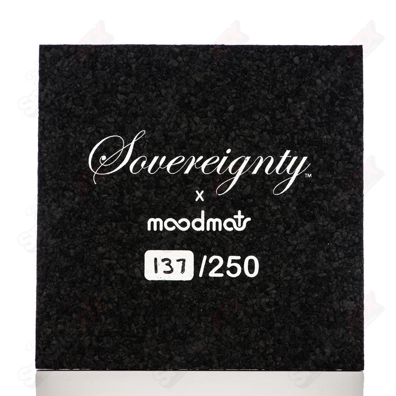 Sovereignty Glass Mood Mat Plaid LE 250 dab mat with plaid pattern, designed for protecting surfaces during dabbing sessions.