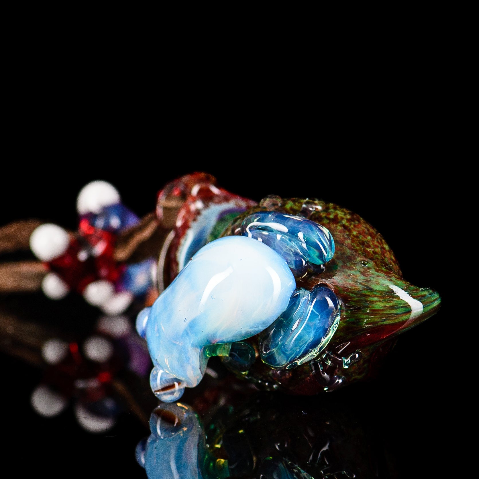 #2 Tier 3 Frog Pendant Kengtaro Glass
