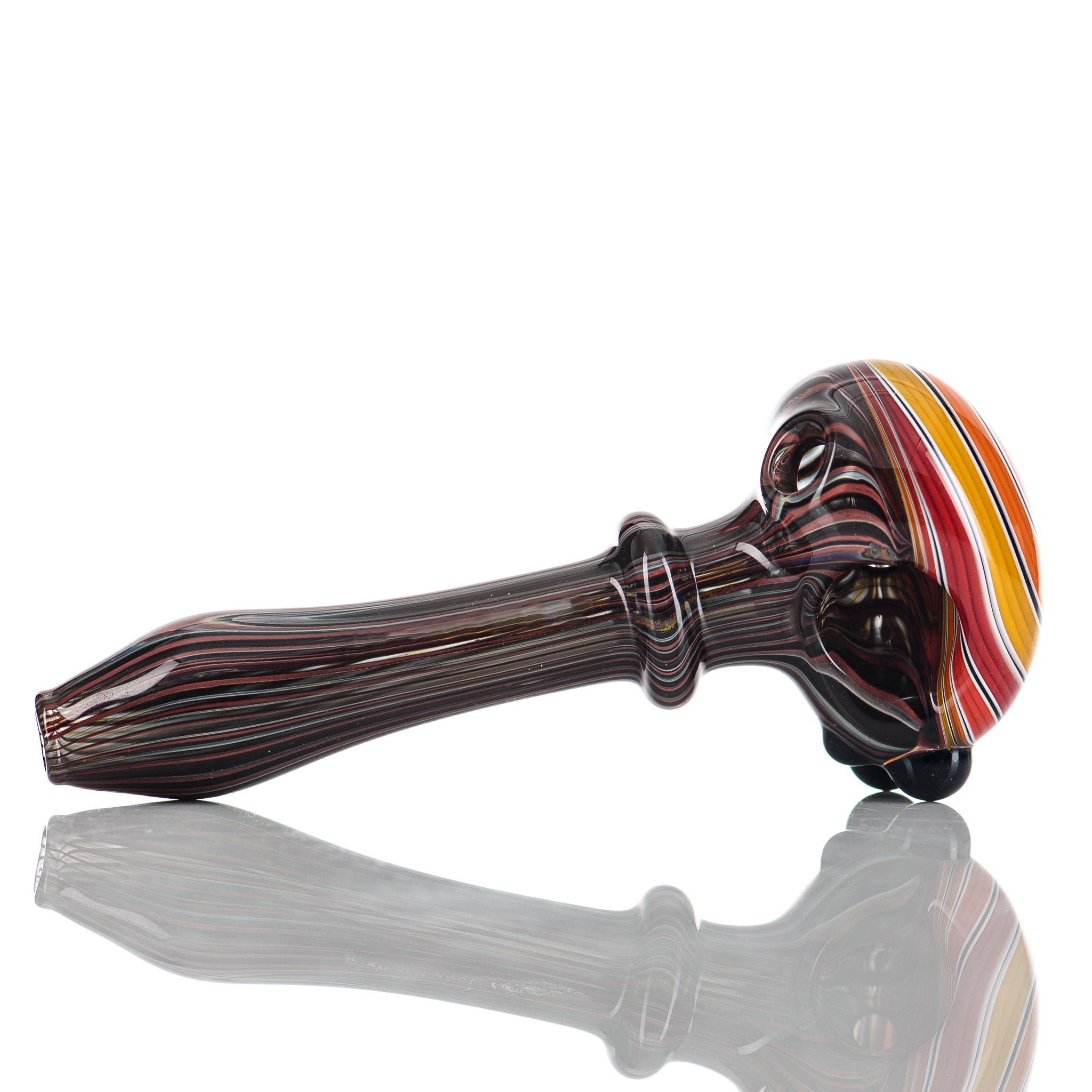 Wood Grain Spiral Cap Spoon (MTN Life Glass)