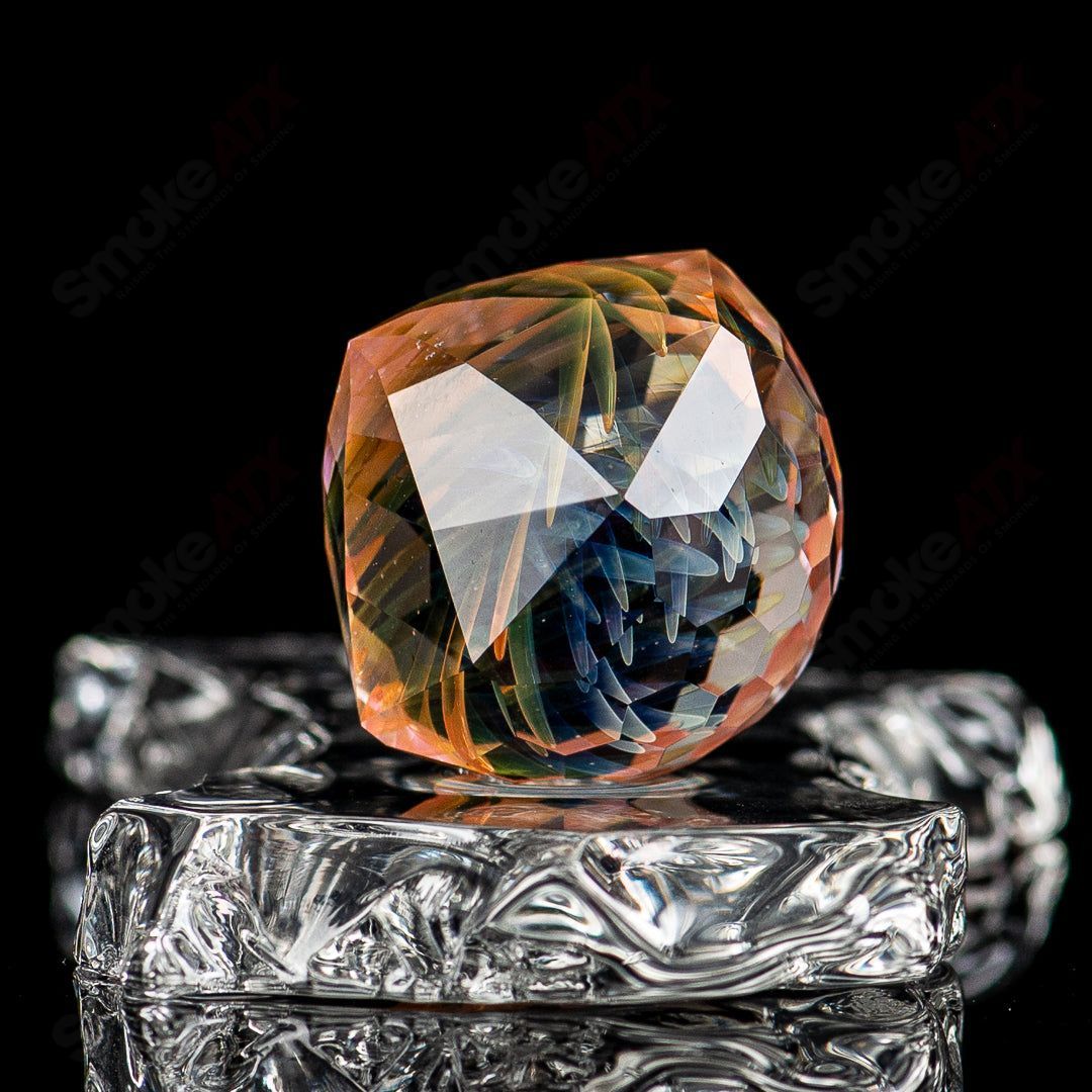 Colorful Solo Marble from Fatal Facets Heady Glass collection featuring intricate marble designs and vibrant patterns.