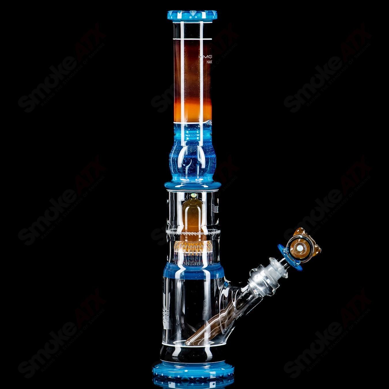 Mobius Nano Matrix V2 Circle Solo waterpipe glass piece with intricate design, part of the 10 of 2024 collection.