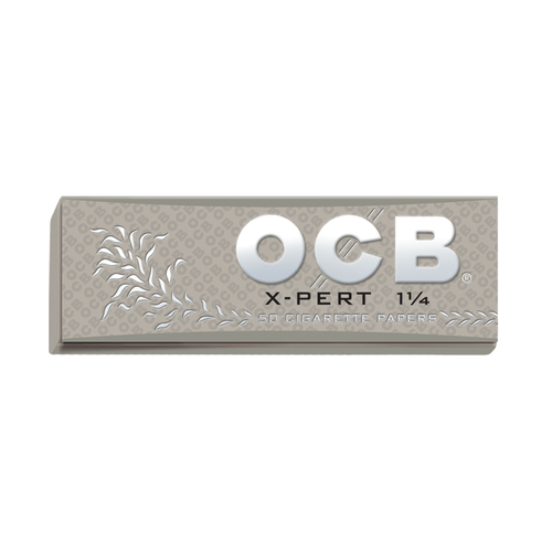 OCB X-Pert 1 1/4 rolling papers for smooth rolling, featuring high-quality, thin cellulose paper designed for optimal burn.