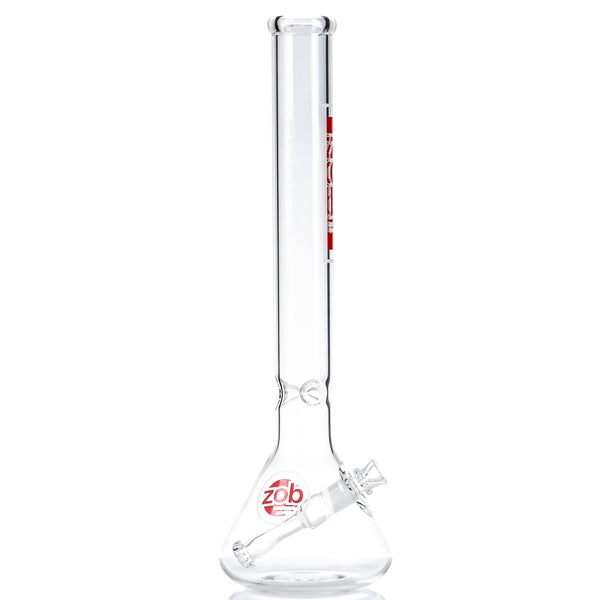 18" Fixed Flat Disc  Beaker (Red/White) ZOB