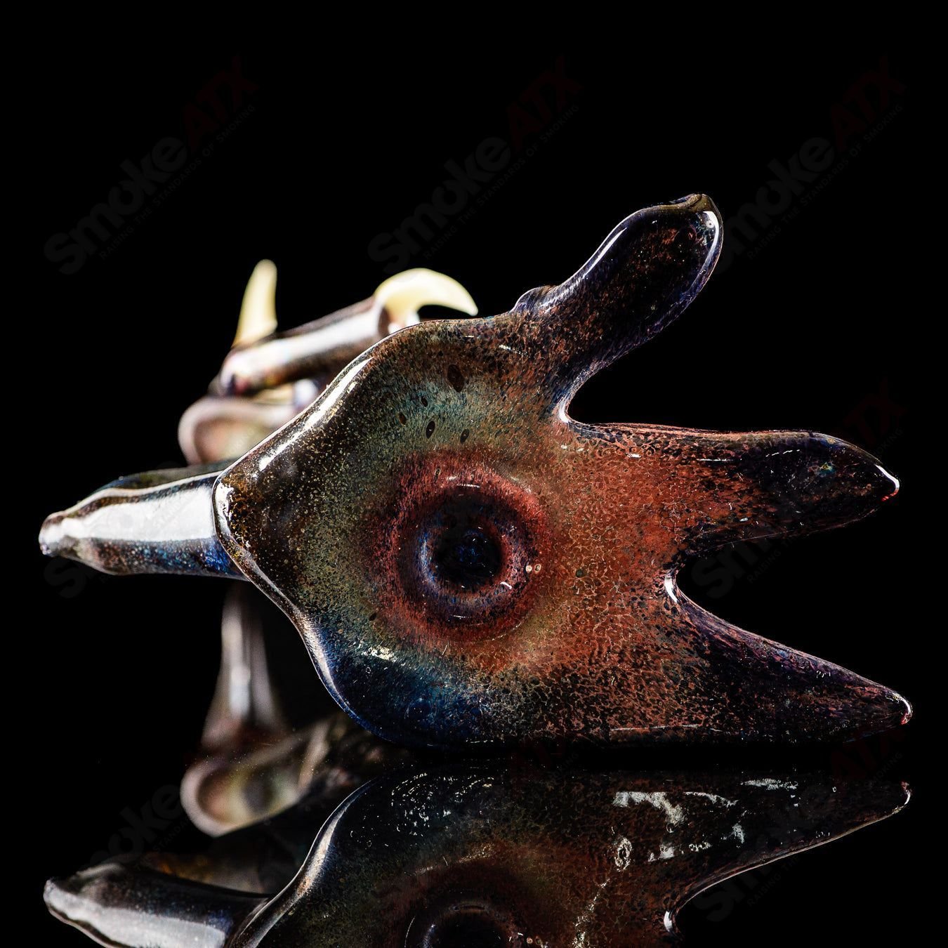 Salt Glass OG Big Footed Gill Creature 2012 Salt Glass heady concentrate rig with colorful glass details and intricate design.