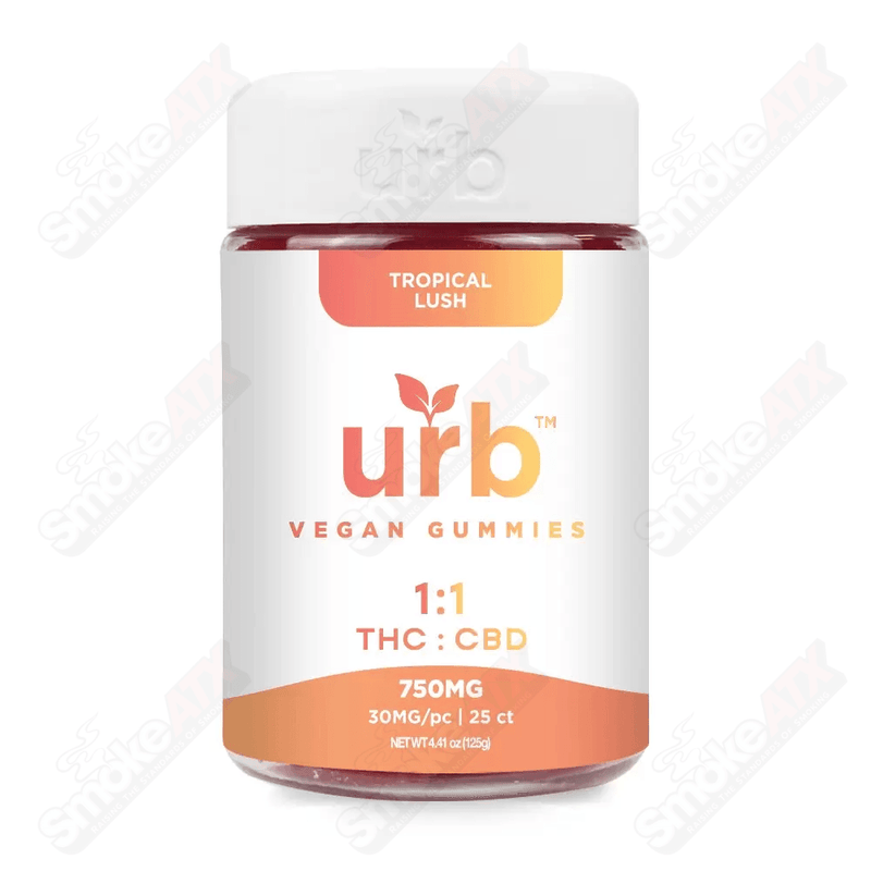 750mg 25ct Tropical Lush 1:1 Gummies Urb