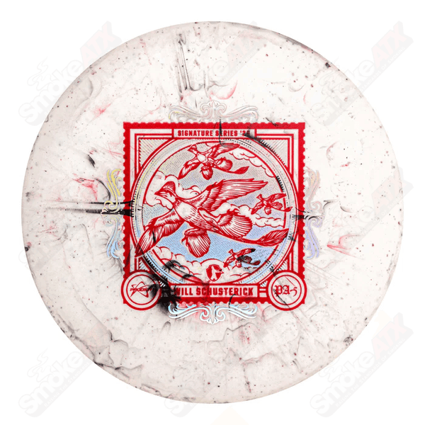 170-177g Red/Black PA-5 Will Schusterick 2024 Signature Series 300 Fractal Plastic Prodigy Disc