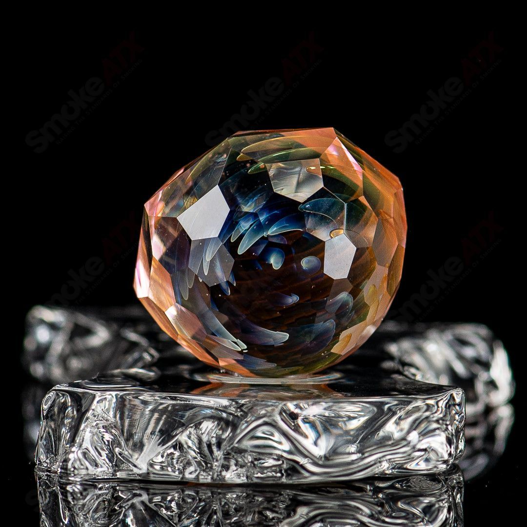 Colorful Solo Marble from Fatal Facets Heady Glass collection, featuring intricate marble patterns and vibrant designs.