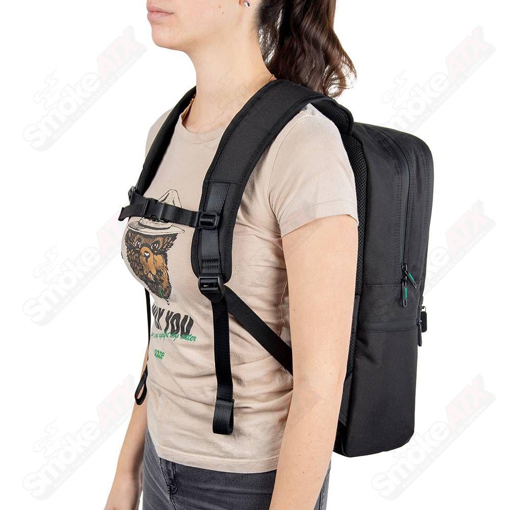 Ooze Traveler Classic Smell Proof Backpack - Black - Smoke ATX