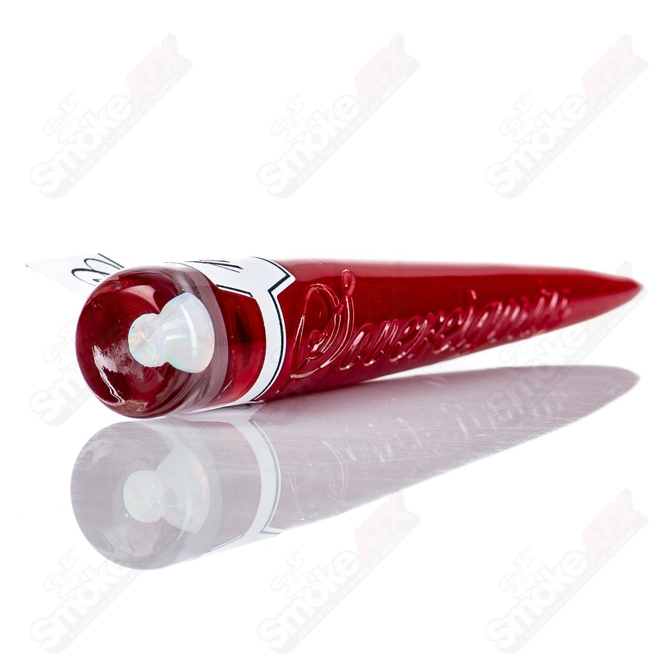 Heady glass Opal Full Accent Cherry Poker Tool by Sovereignty Glass with colorful cherry design and intricate details.