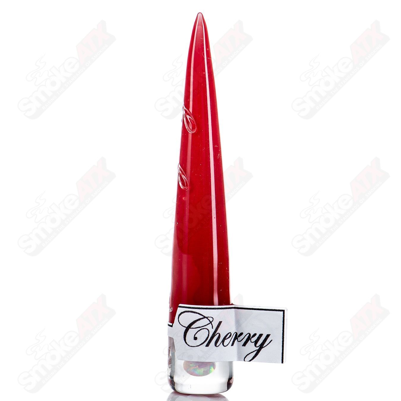 Opal Full Accent Cherry Poker Tool by Sovereignty Glass, detailed heady glass accessory with colorful design and intricate glasswork.