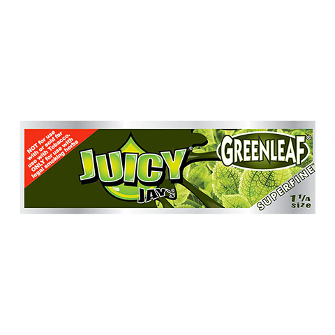 1 1/4 Superfine Greenleaf Ultrathin Rolling Papers Juicy Jays - Smoke ATX 