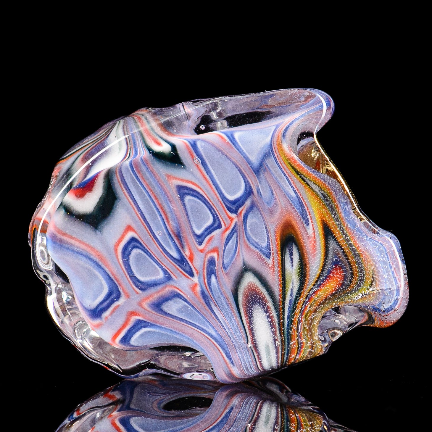 Tony Kazy Flat Halo Master Chief pendant from Heady Glass, featuring detailed Halo-inspired design on a sleek pendant.