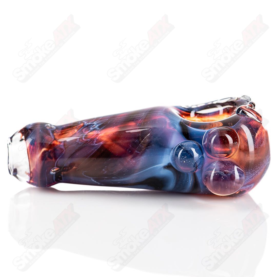 Nobody Glass Spoon Glass Pipe, clear glass with a smooth bowl design, used for smoking, designed for easy handling and cleaning.