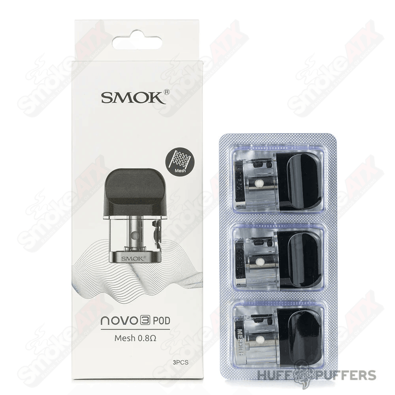 3 PCS 0.8ohm Novo 3 Mesh Pod SMOK