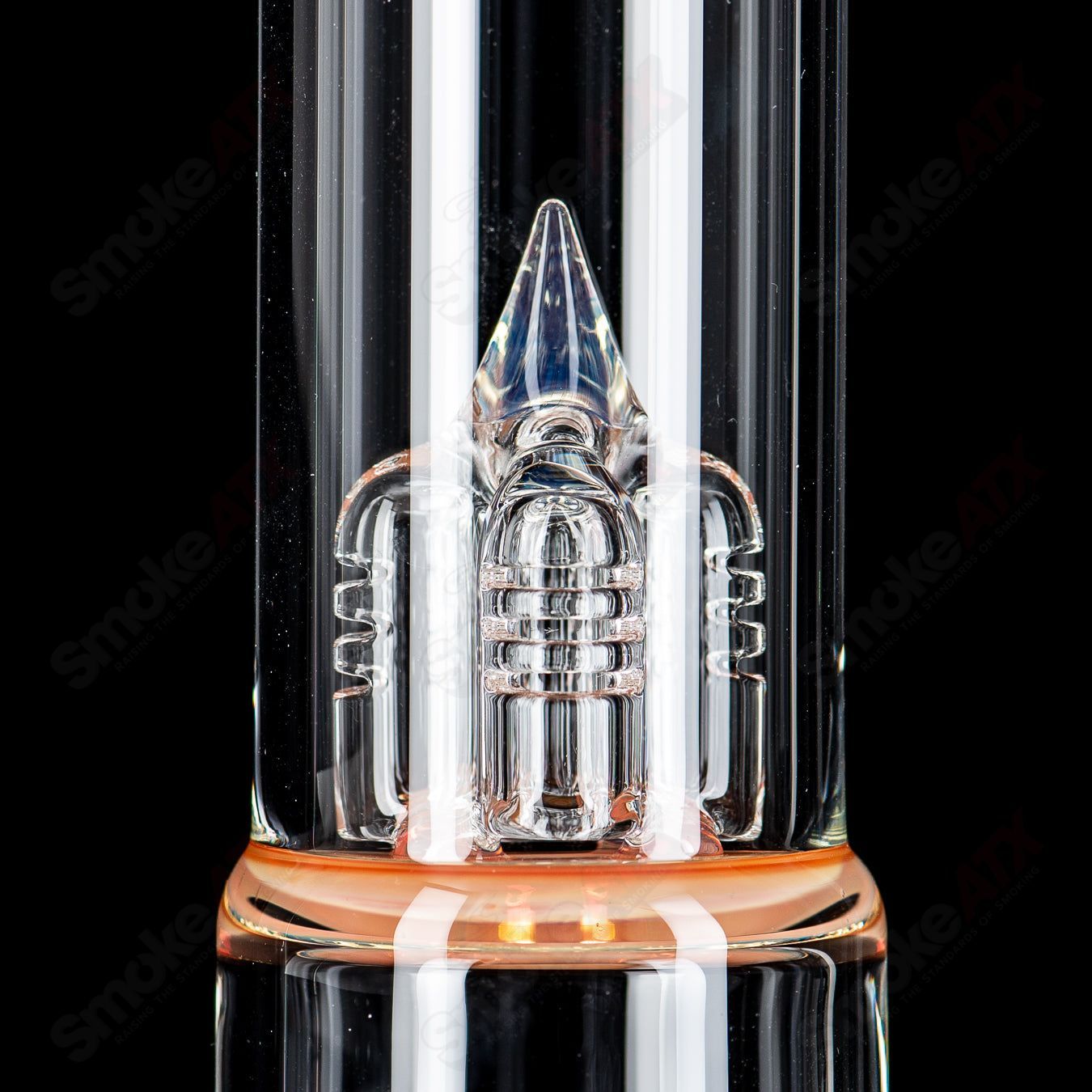 Sovereignty Glass Pandemic Imperial Heady Glass with reduction features, showcasing intricate glasswork and vibrant colors.