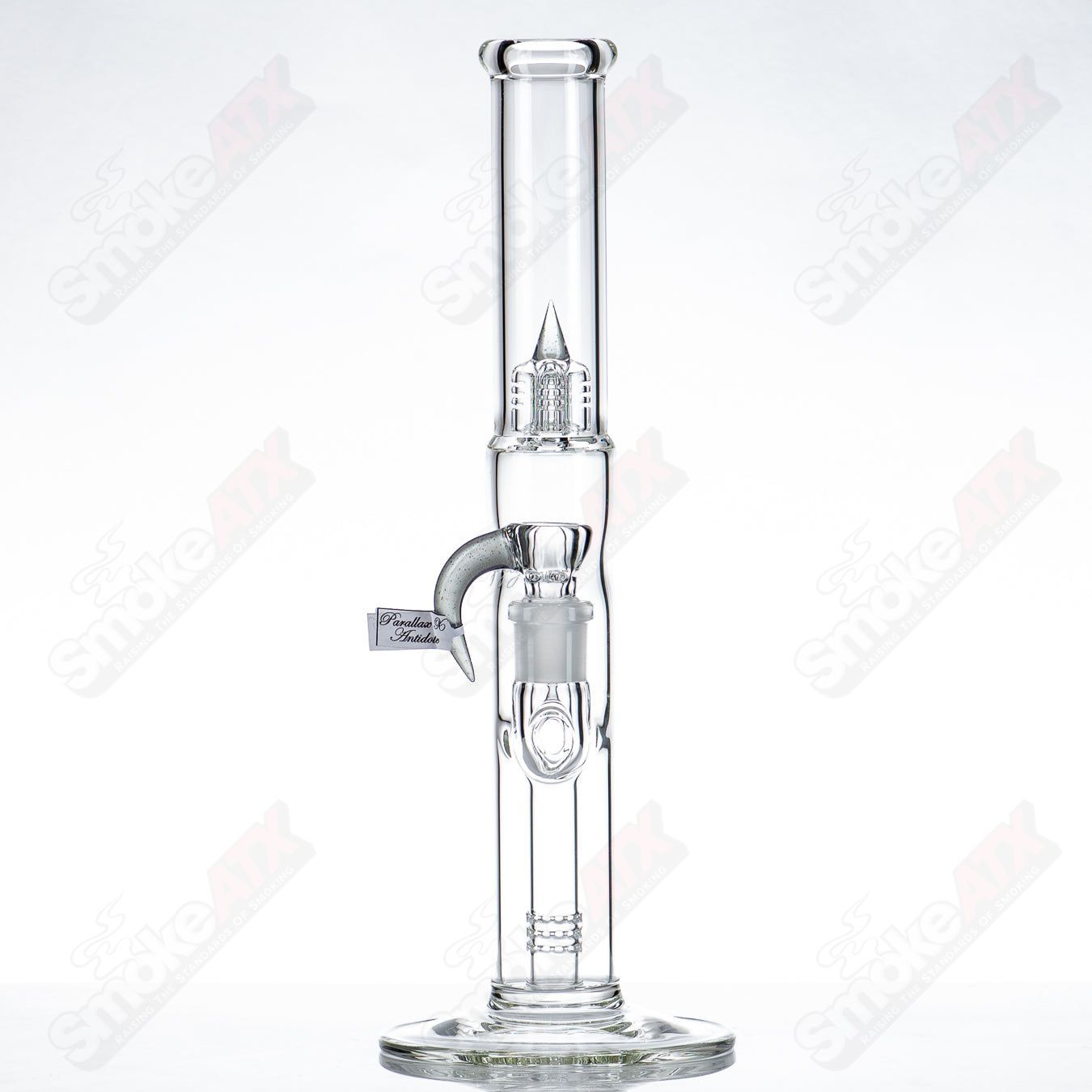 Sovereignty Glass Pawn Fixed 180W straight glass tube with minor accent, designed for dry herbs or concentrates.
