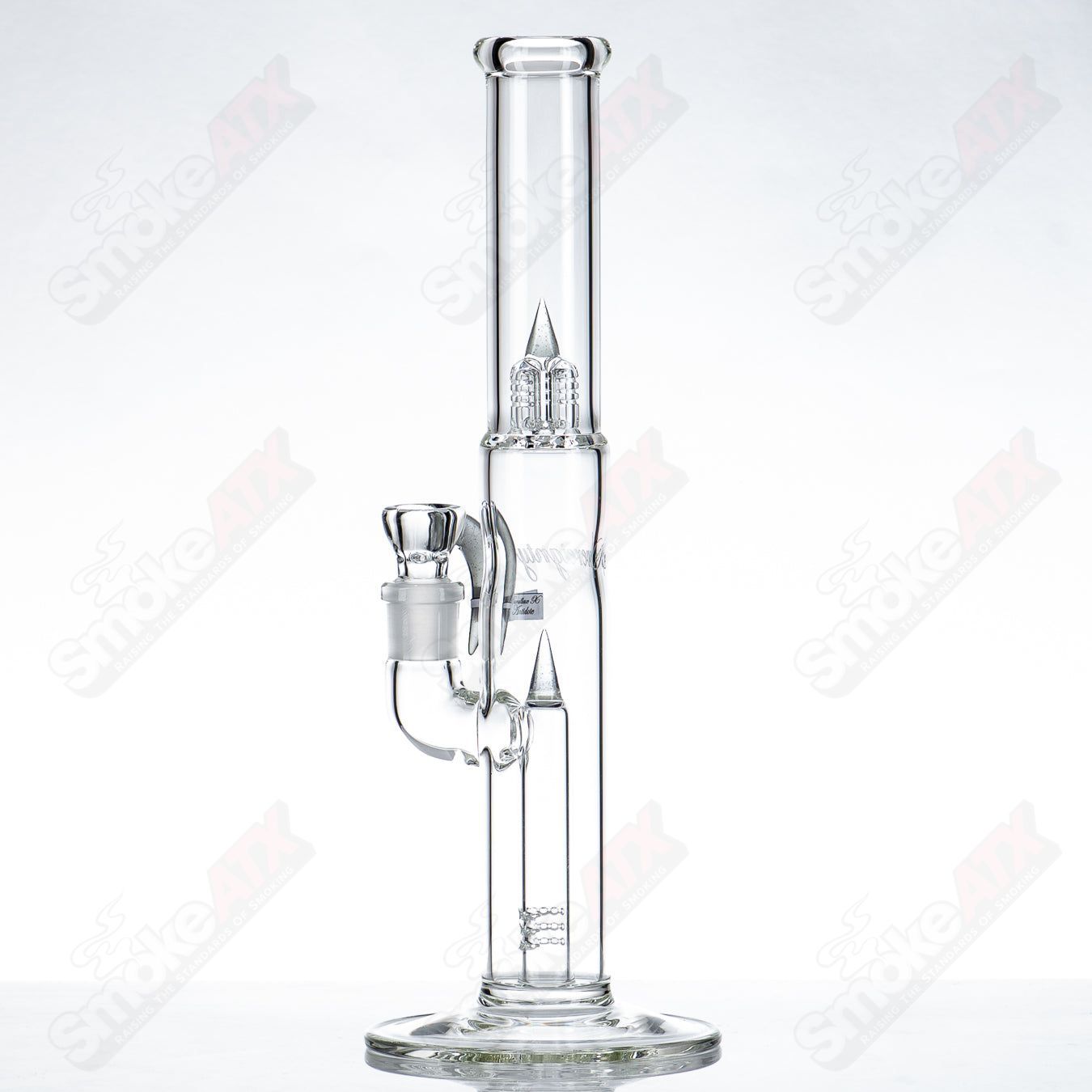 Sovereignty Glass Pawn Fixed 180W straight glass tube with minor accent, clear design and durable construction.