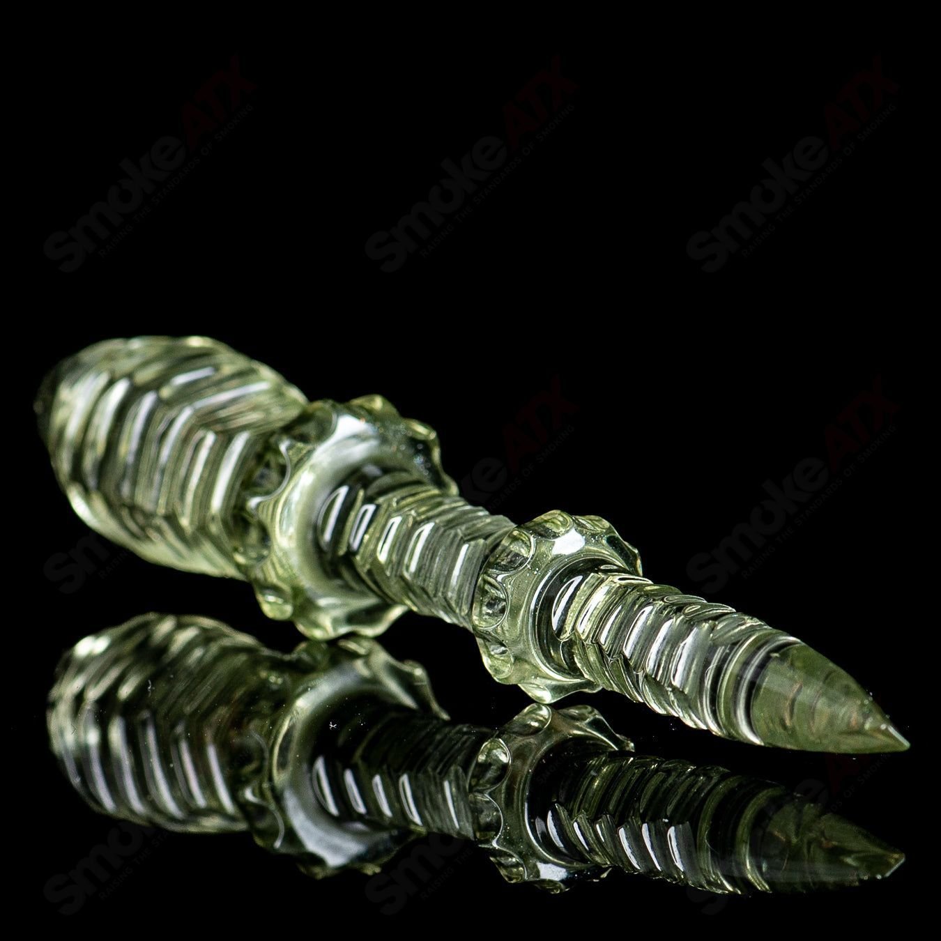 Penine Green Dabber Pendant Carver B - Smoke ATX