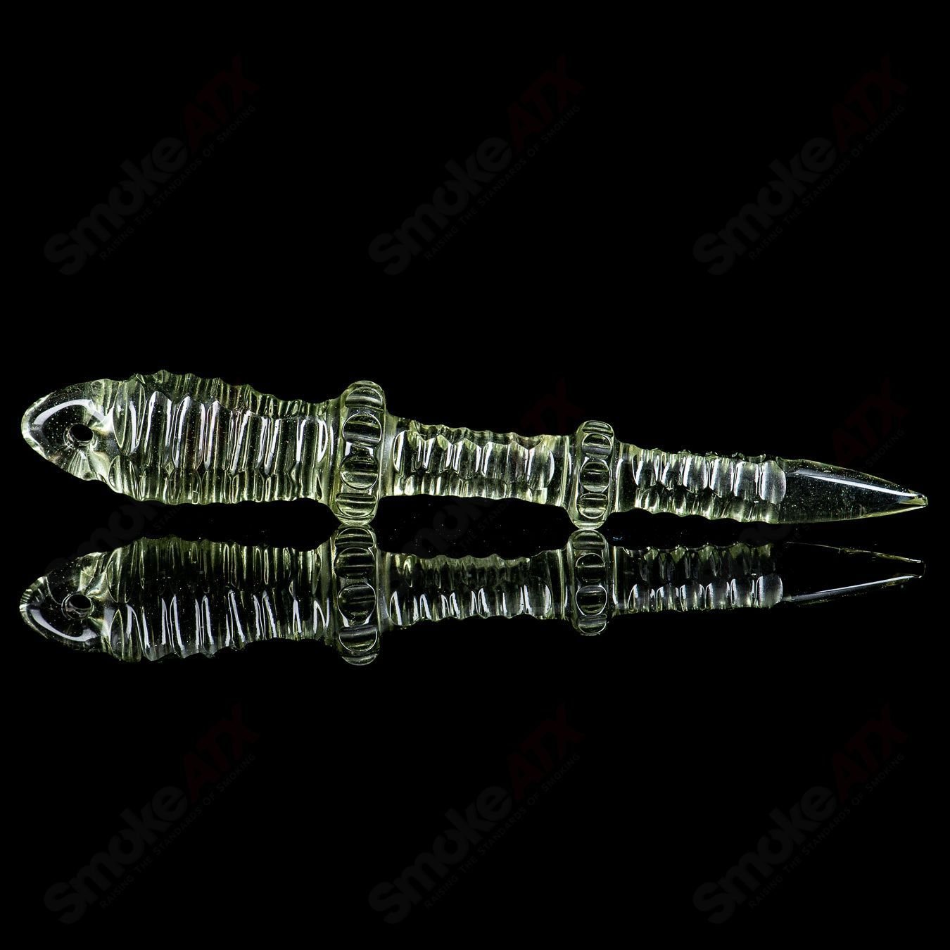Penine Green Dabber Pendant Carver B - Smoke ATX