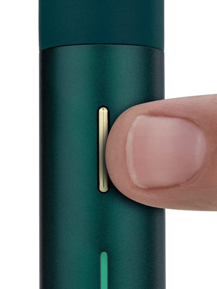 Puffco Pine Pivot handheld vaporizer for concentrates with sleek design and compact size, ideal for discreet use.