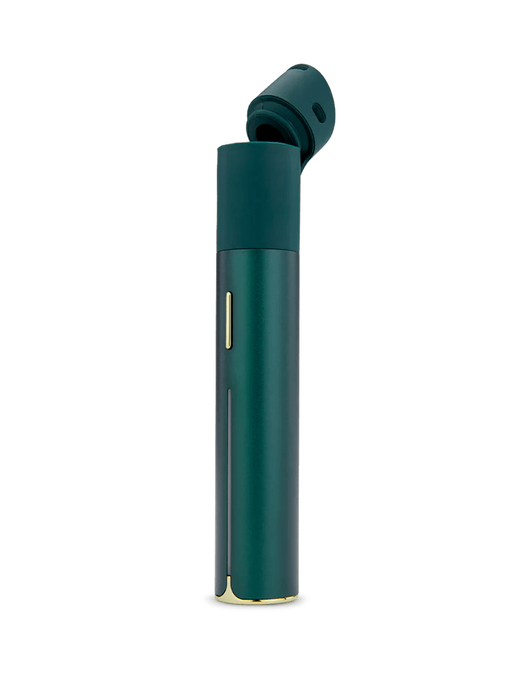 Pine Pivot Puffco handheld vaporizer for concentrates, featuring sleek design and compact shape for easy use.